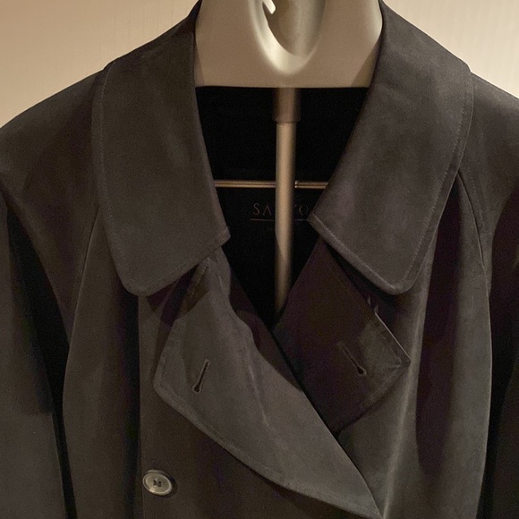 Sanyo New York Full length Men’s Trench Coat  Sz 44R - Picture 2 of 12